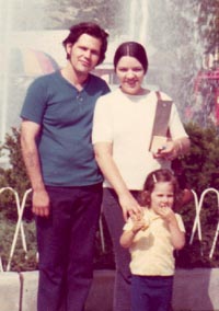 Ron, Carol and Laura Lund 1973