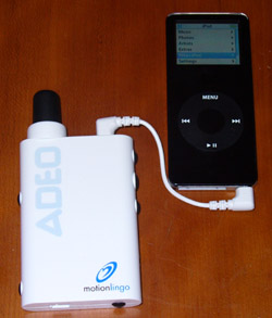 The Adeo with the iPod Nano