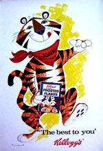 Tony the Tiger and Frosted Flakes