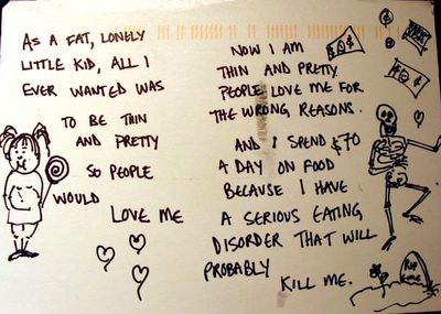 PostSecret: Eating Disorder
