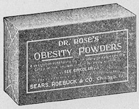 Dr. Rose\'s Obesity Powder from 1902 Sears Roebuck Catalog