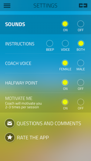 5K Runner Settings from Starling Fitness