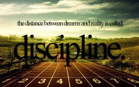 The distance between dreams and reality is discipline from Starling Fitness.
