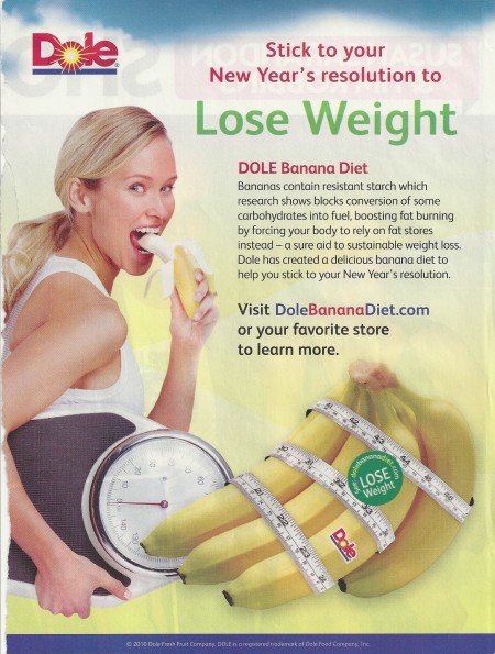 Dole Banana Diet: Click to see full size