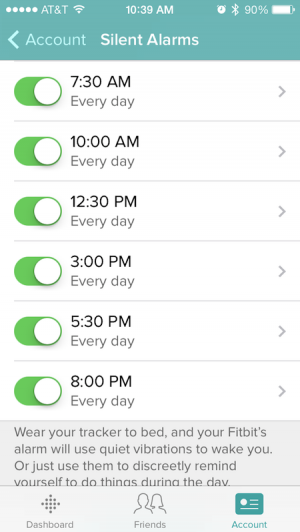 Fitbit Silent Alarms from Starling Fitness