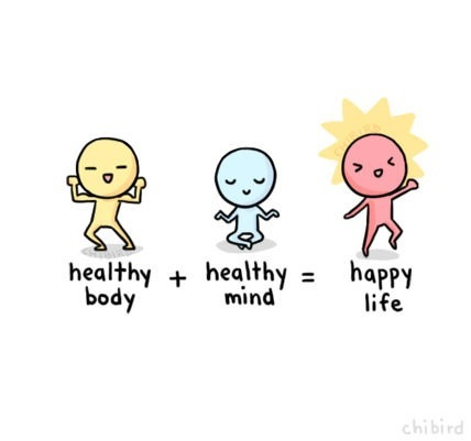 Healthy Mind plus Healthy Body equals Happy Life from Starling Fitness