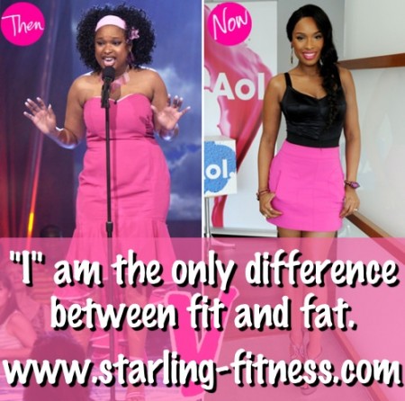 I am the only difference between fit and fat from Starling Fitness.