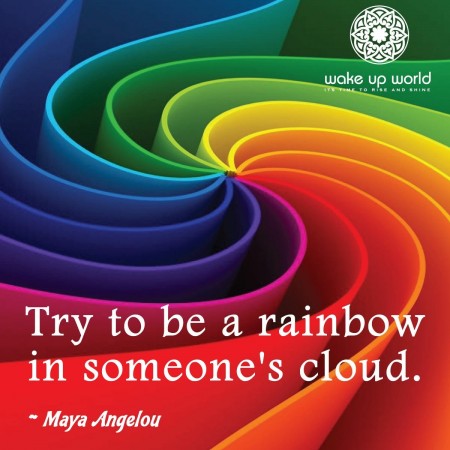 Try to be a rainbow in someone's cloud from Starling Fitness