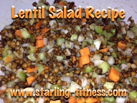 Lentil Salad Recipe from Starling Fitness