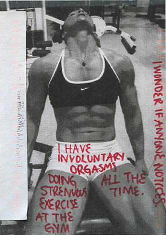 PostSecret: Orgasms at the Gym