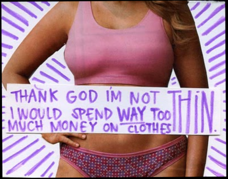 PostSecret - Thank God I'm Not Thin. I Would Spend WAY Too Much Money on Clothes from Starling Fitness