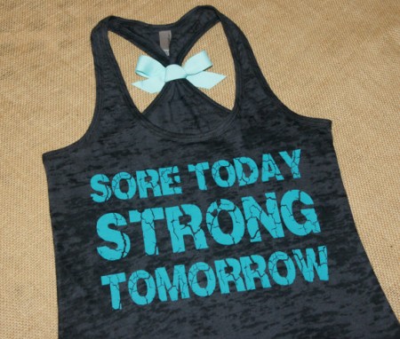 Sore Today STRONG Tomorrow on Etsy