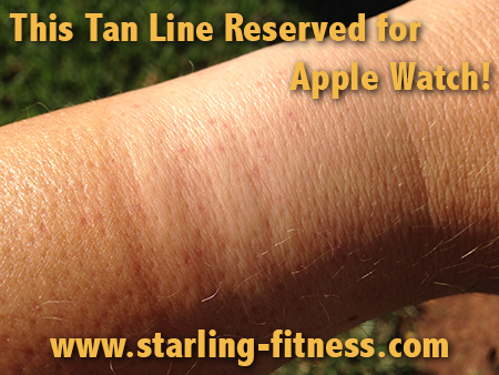 This tan line reserved for Apple Watch from Starling Fitness
