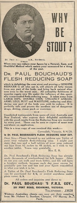 Why Be Stout? Dr. Paul Bouchaud's Flesh Reducing Soap