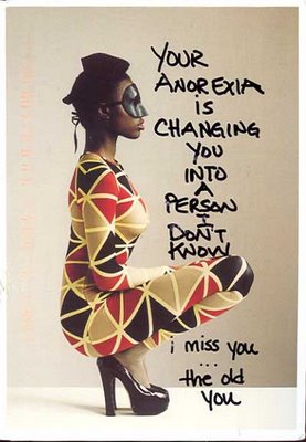 PostSecret: Anorexia Is Changing You