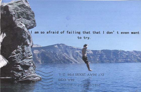 PostSecret: So Afraid Of Failing