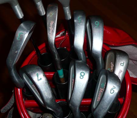 Irons 3, 5, 7 and 9 (minimum) and Pitching Wedge