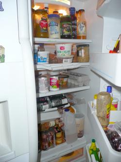 I find myself at the fridge when I\'m bored.