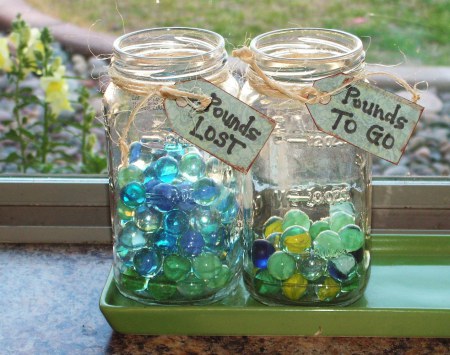 Pounds Lost and Pounds To Go Jars