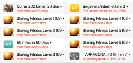 Starling Fitness Challenges on Nike+