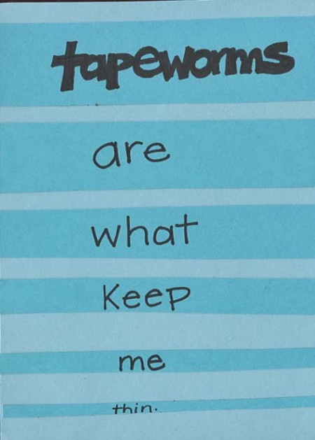 PostSecret: Tapeworms