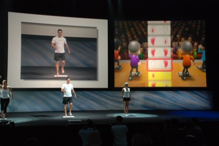 Wii Fit Demo (photo from Engadget)