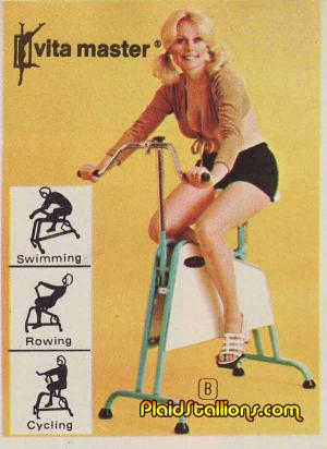 Plaid Stallions Exercise Bike