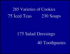 Choices in your grocery store.