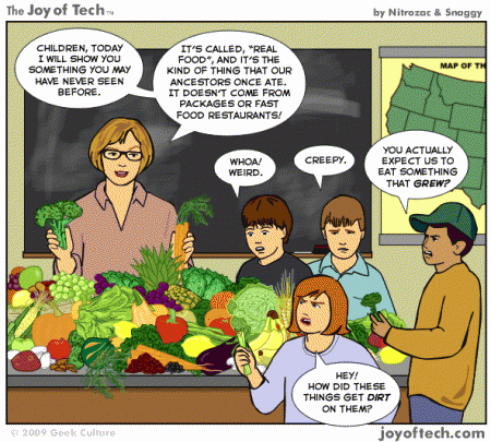 Joy of Tech: Meet the Veggies
